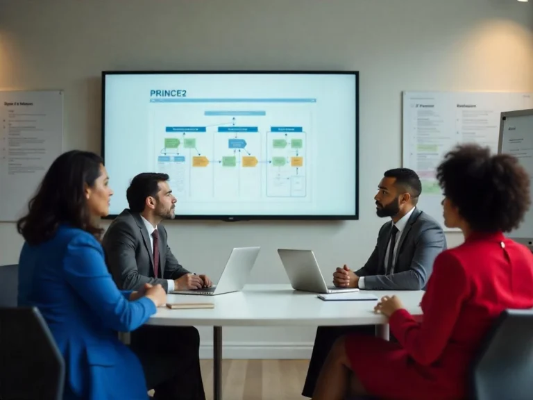 Projects IN Controlled Environments (PRINCE2) 1 project managers discussing PRINCE2