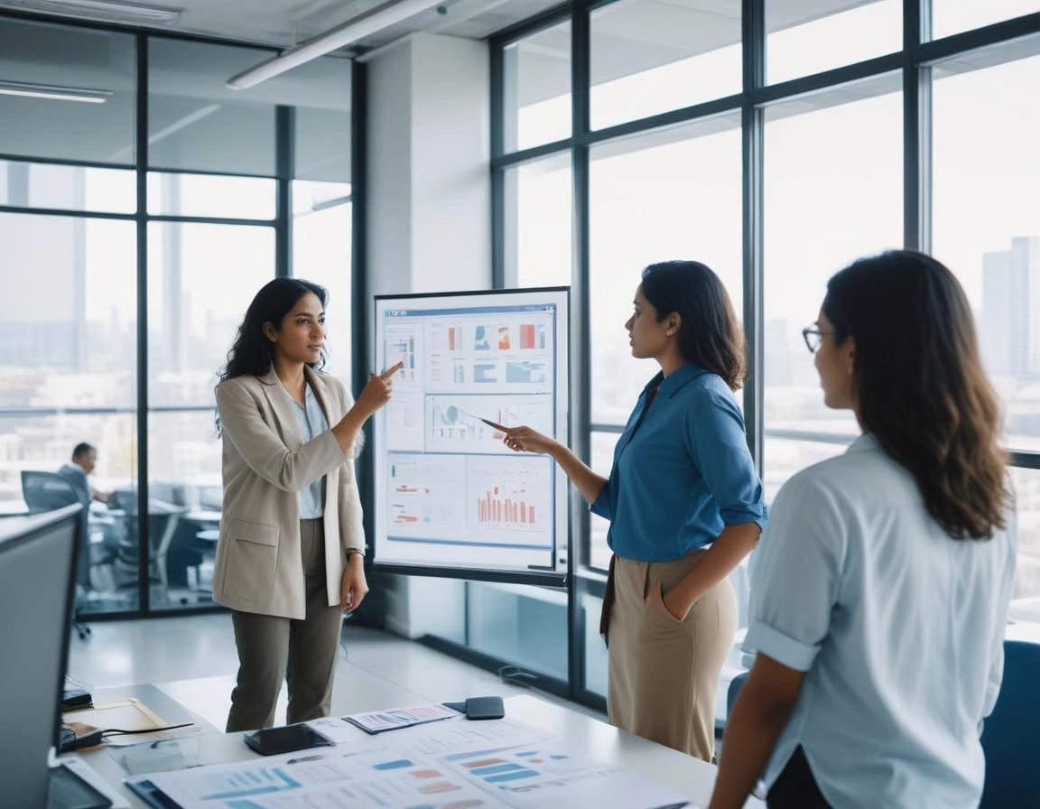 three projects managers discussing agile change